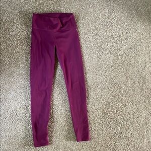 Purple High-Waisted Leggings